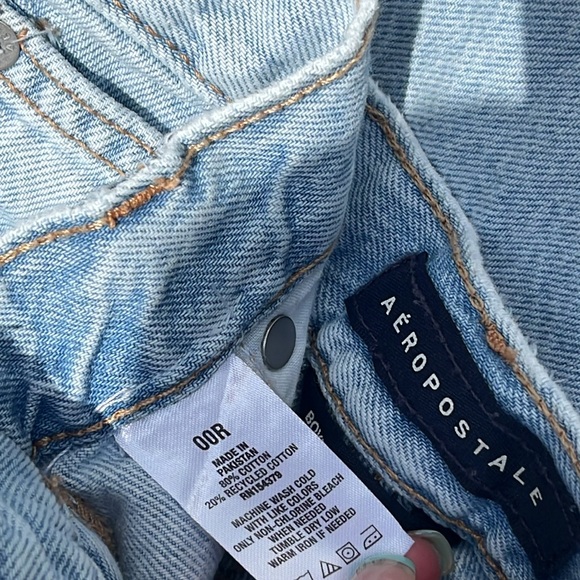 ☀️Aeropostale Boyfriend Flare Jeans Size 00R - Picture 7 of 7